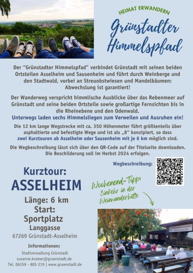 Flyer mit Infos zum Grünstadter Himmelspfad