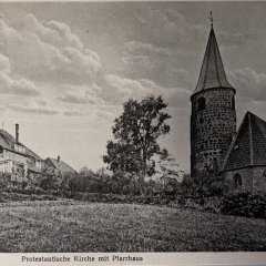 Alte Ansicht protestantische Kirche